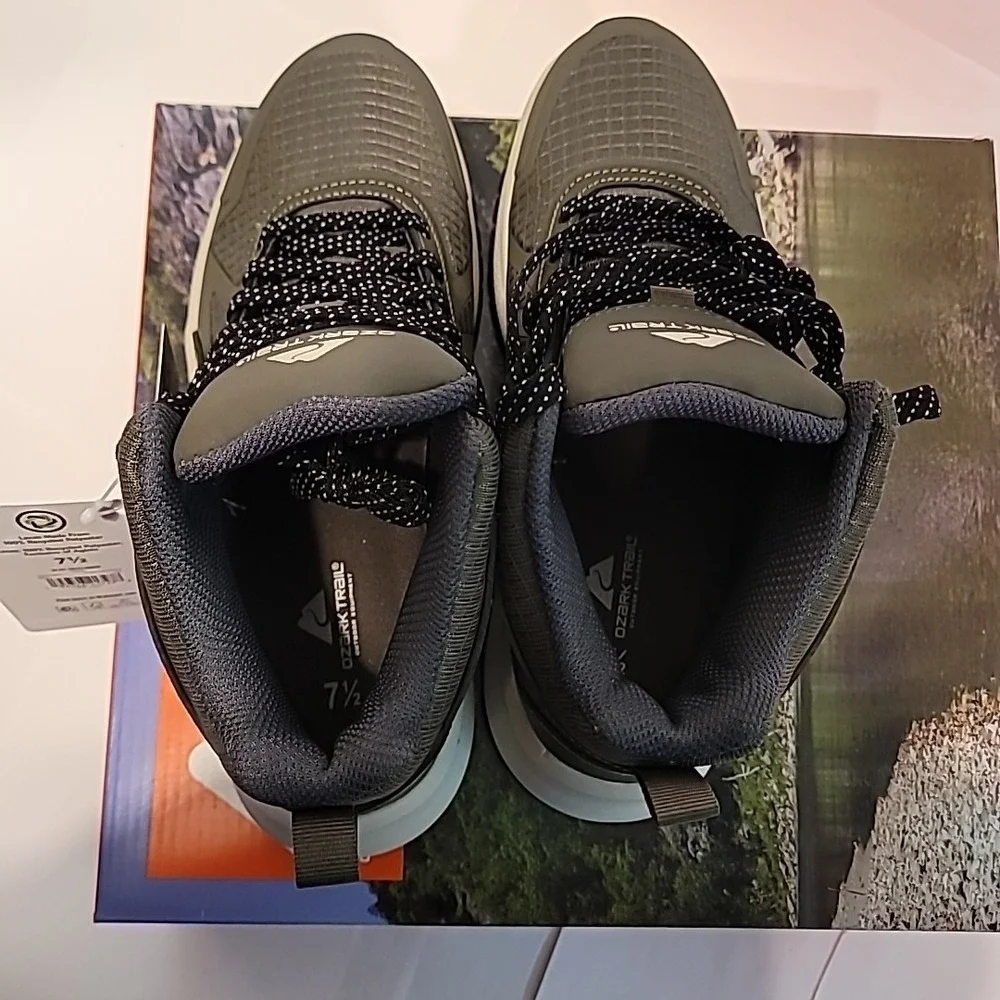 Ozark Trail Women's Size 6.5 Olive Leather Waterproof Tech Hiker Boot Shoes NWT - Picture 10 of 13